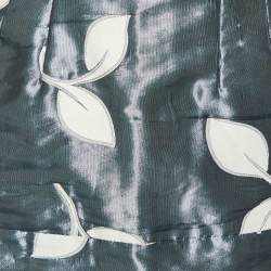 Pre Owned Emporio Armani Blue leaf Jacquard Mini Skirt S