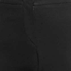 Pre Owned Emporio Armani Black Crepe Trousers L