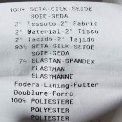 Pre Owned Emporio Armani Monochrome Printed Silk Cami Top M