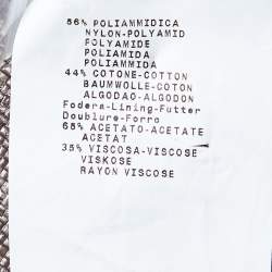 Pre Owned Emporio Armani Copper Brown Cotton Blend Asymmetric Cropped Blazer M