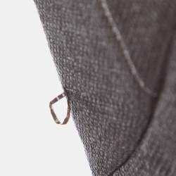 Pre Owned Emporio Armani Copper Brown Cotton Blend Asymmetric Cropped Blazer M