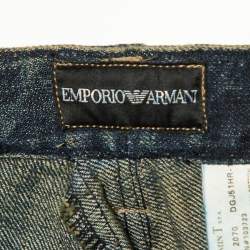 Emporio Armani Blue Washed Denim Jeans L Waist 31"