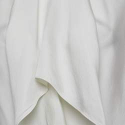 Pre Owned Emporio Armani White Silk-Blend Top S