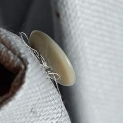 Pre Owned Emporio Armani Grey Nylon Single Breasted Blazer & Skirt Set M