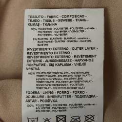 Pre Owned Emporio Armani Gold Sequin Pencil Skirt S