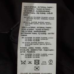 Pre Owned Emporio Armani Black Jersey Ruffled Short Dress M