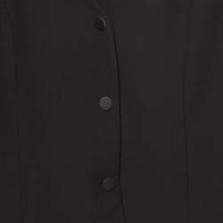 Emporio Armani Black Cotton Pique Pantsuit M