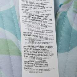 Pre Owned Emporio Armani Blue Abstract Print Silk Pants and Jacket Set M