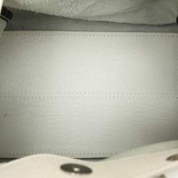 Emporio Armani Cream Leather Drawstring Tote