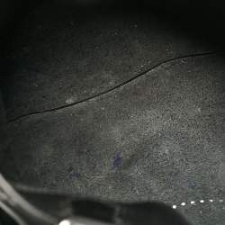 Pre Owned Emporio Armani Black Perforated Leather Tote