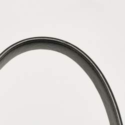 Pre Owned Emporio Armani Black Perforated Leather Tote