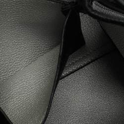 Pre Owned Emporio Armani Back Leather Mini MyEA Shopper Tote