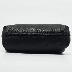 Pre Owned Emporio Armani Back Leather Mini MyEA Shopper Tote