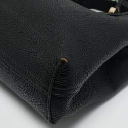 Pre Owned Emporio Armani Back Leather Mini MyEA Shopper Tote