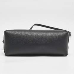 Pre Owned Emporio Armani Black Leather Small ASV Icon Bag