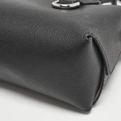 Pre Owned Emporio Armani Black Leather Small ASV Icon Bag