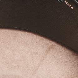 Pre Owned Emporio Armani Black Leather Small ASV Icon Bag