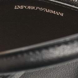 Pre Owned Emporio Armani Black Leather Small ASV Icon Bag