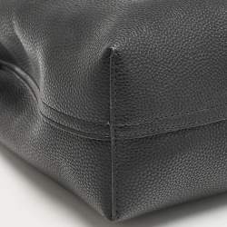 Emporio Armani Black Leather MyEA Vertical Tote