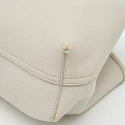 Pre Owned Emporio Armani Grey Faux Leather Small MyEA Shopper Tote