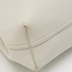 Pre Owned Emporio Armani Grey Faux Leather Small MyEA Shopper Tote