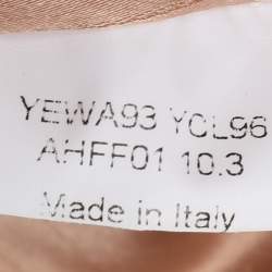 Pre Owned Emporio Armani Black Scalloped Applique Fabric Tote