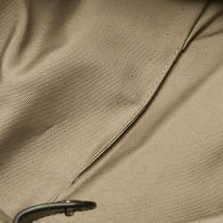 Pre Owned Emporio Armani Multicolor Fabric and Leather MyEA Basketweave Tote