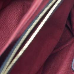 Pre Owned Emporio Armani Black Rabbit Fur and Patent Leather Satchel