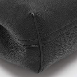 Pre Owned Emporio Armani Black Leather Small MyEA Tote