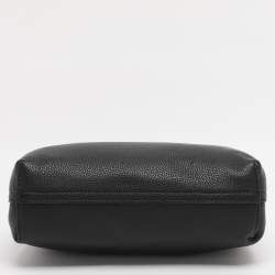 Pre Owned Emporio Armani Black Leather Small MyEA Tote