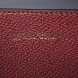 Pre Owned Emporio Armani Red Faux Leather Crossbody Bag