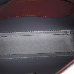 Pre Owned Emporio Armani Red Faux Leather Crossbody Bag