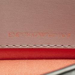 Pre Owned Emporio Armani Grey Leather Astrid Chain Crossbody Bag