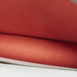 Pre Owned Emporio Armani Grey Leather Astrid Chain Crossbody Bag