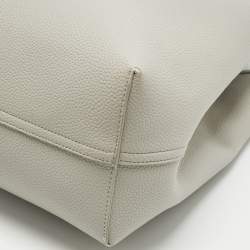 Pre Owned Emporio Armani Grey Faux Leather Large MyEA Tote