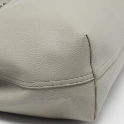 مملوكة مسبقًا حقيبة تسوق متوسطة جلد صناعي رمادي إمبوريو أرماني ماي إي أي