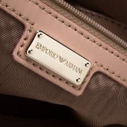Emporio Armani Pink Patent Leather Tote 