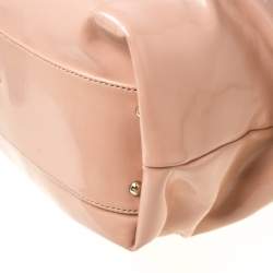 Emporio Armani Pink Patent Leather Tote 