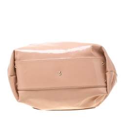 Emporio Armani Pink Patent Leather Tote 