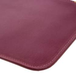 Emporio Armani Burgundy Patent Leather Wristlet Clutch