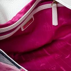 Emporio Armani Multicolor and Snakeskin Effect Leather Flap Crossbody Bag