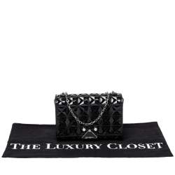 Pre Owned Emporio Armani Black Quilted Leather Flap Chain Shoulder Bag