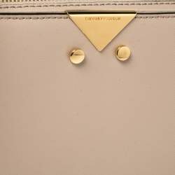 Pre Owned Emporio Armani Old Rose Leather Crossbody Bag