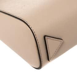 Pre Owned Emporio Armani Old Rose Leather Crossbody Bag