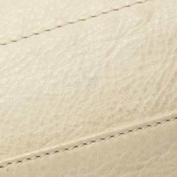 Emporio Armani Pale Green Leather Double Zip Tote