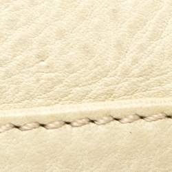 Emporio Armani Pale Green Leather Double Zip Tote