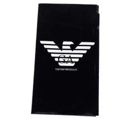 Pre Owned Emporio Armani Grey Nubuck Leather Flap Top Handle Bag