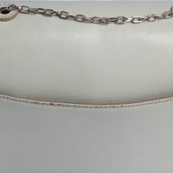 Emporio Armani Grey Leather Chain Shoulder Bag