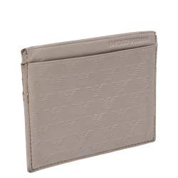 Emporio Armani Grey Leather Card Holder