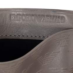 Emporio Armani Grey Leather Card Holder
